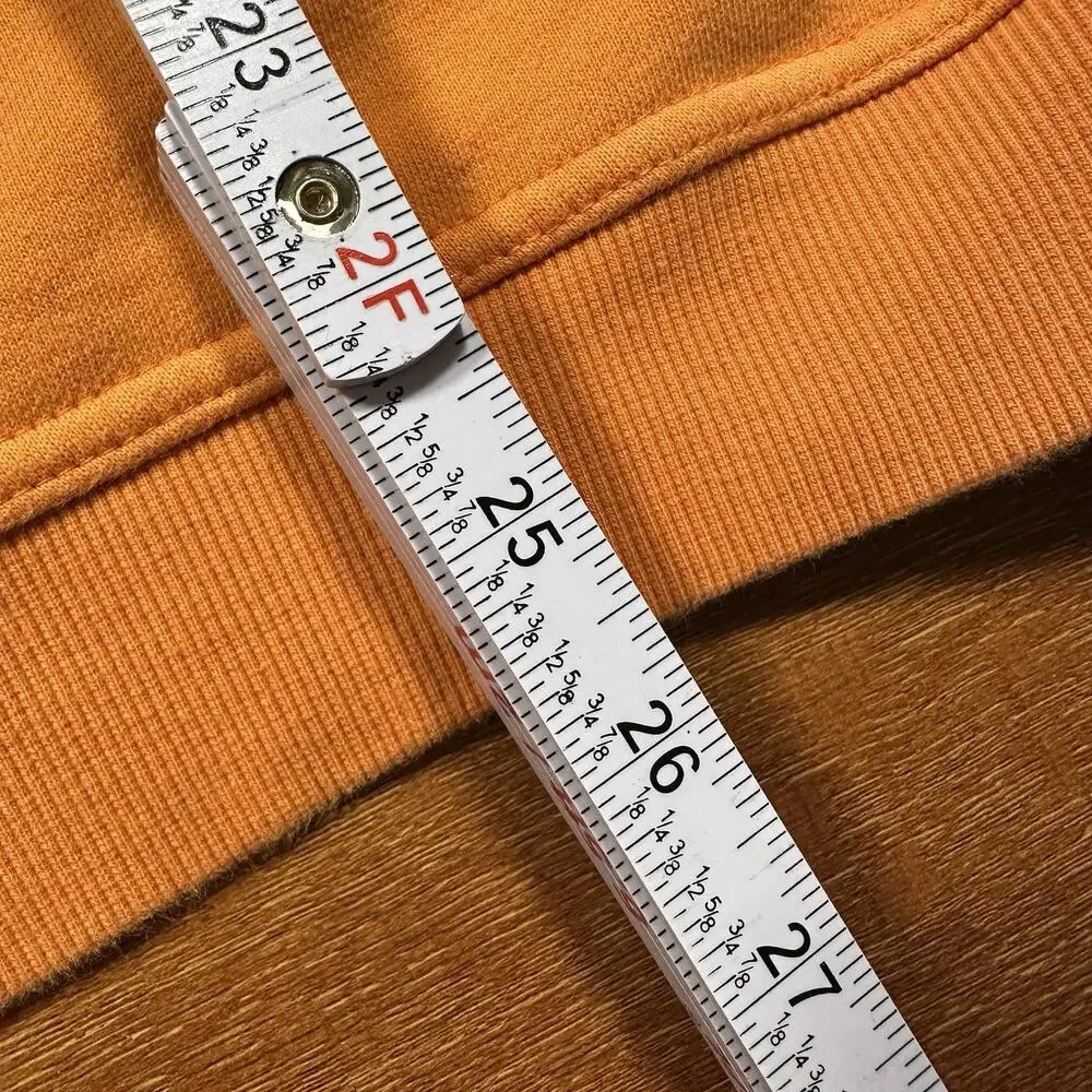 Pleasures Oversized Sweatshirt Mens S Orange Pullover Sweater Relaxed Fit City